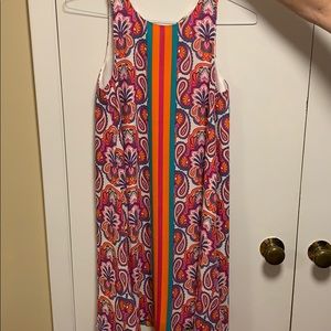 Bright paisley summer a-line dress